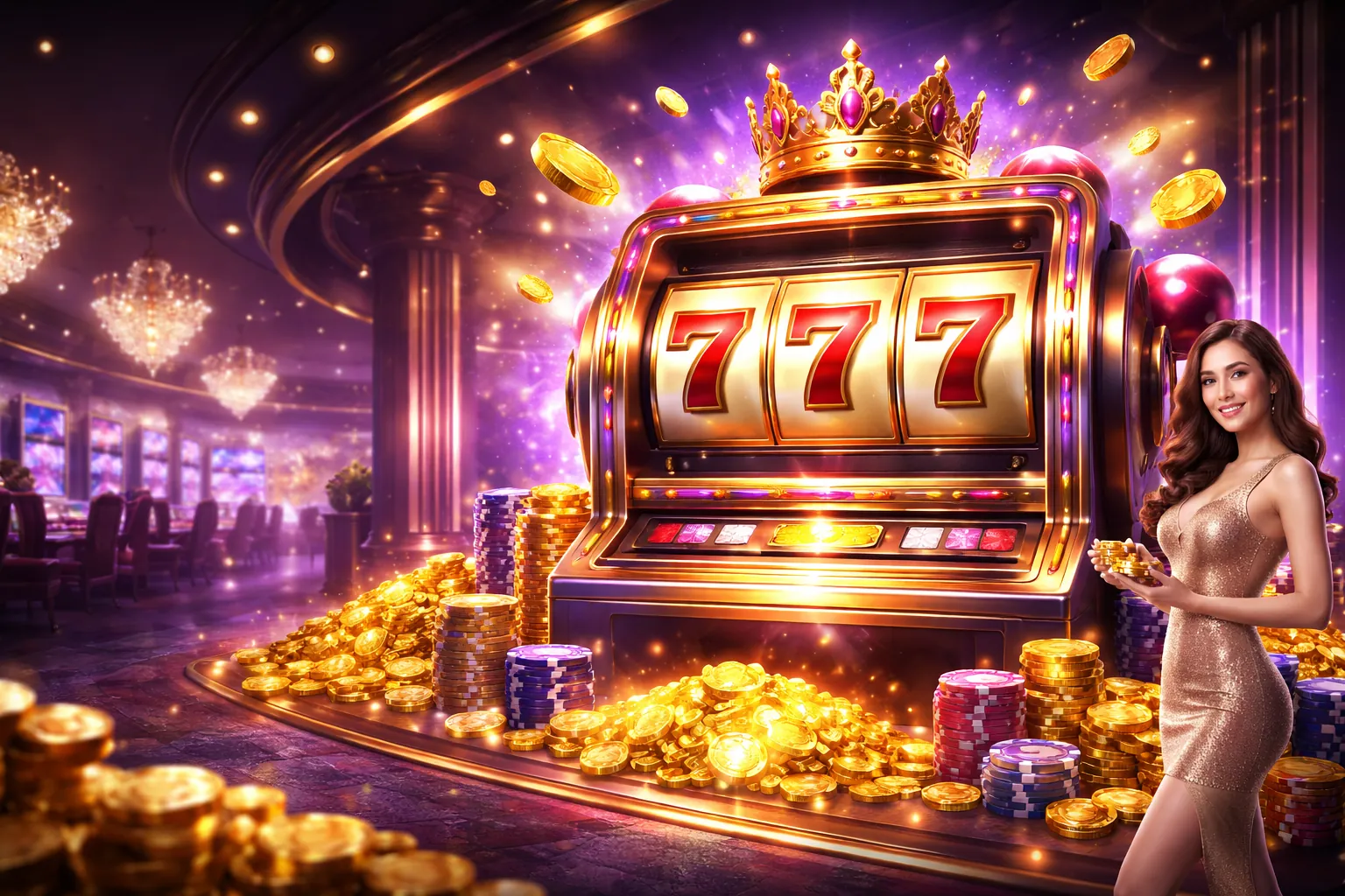 Hình ảnh chính blog awin68 casino, nền xanh vàng